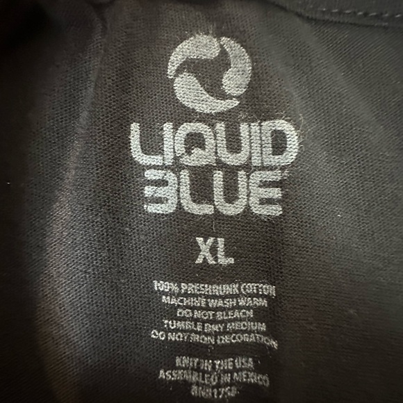 VTG Y2K Slash Guns Roses Graphic T Shirt Liquid Blue 2004 Dik Hayd 100% Cotton - Picture 3 of 8